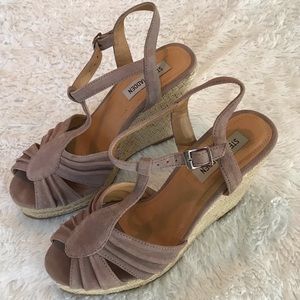 Steve Madden Women's Wedge Peep Toe Shoes